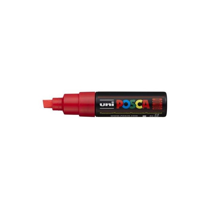 POSCA PC-8K Marcador No Permanente Punta Biselada 8.0 mm Rojo Fluor