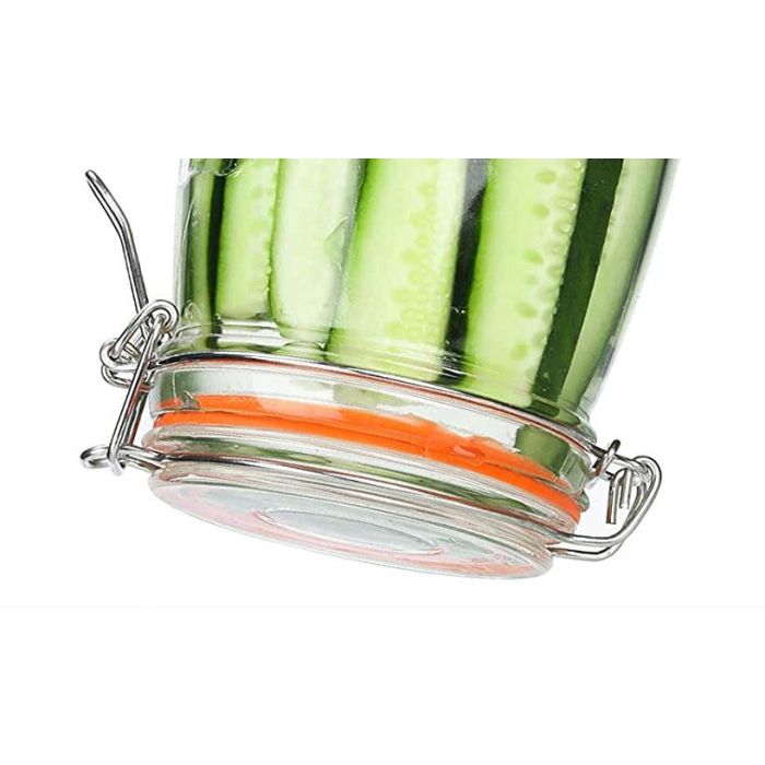 La Mediterranea Tarro Hermético de Vidrio con Cierre Clip, 1500 ml (12 Unidades) 4 La Mediterranea Tarro Hermético de Vidrio con Cierre Clip, 1500 ml (12 Unidades) 4