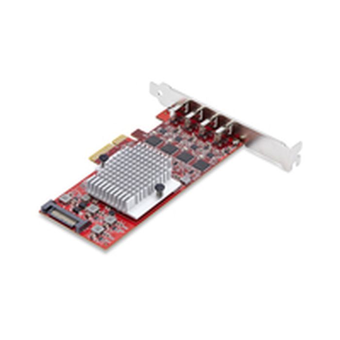 Cable USB Startech P10Q4C-USB-CARD Rojo 1 Cable USB Startech P10Q4C-USB-CARD Rojo 1