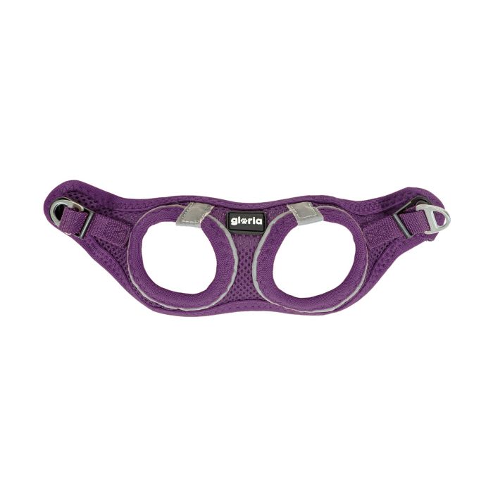 Gloria Arnés-Vestido Trek Star Air Mesh Ligero Transpirable Refrescante Reflectante Morado Talla XXXS Cuello 18-20cm Pecho 24.5-26cm
