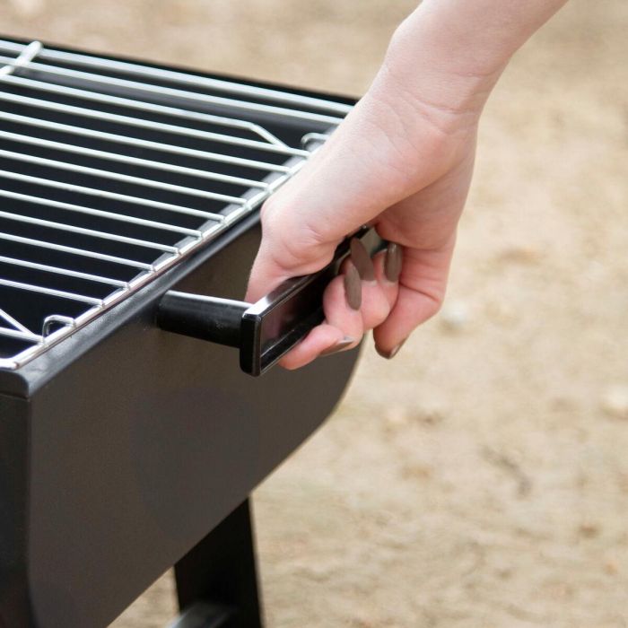 Barbacoa Portátil Aktive Acero 45 x 25 x 30 cm Negro (2 Unidades) 1 Barbacoa Portátil Aktive Acero 45 x 25 x 30 cm Negro (2 Unidades) 1