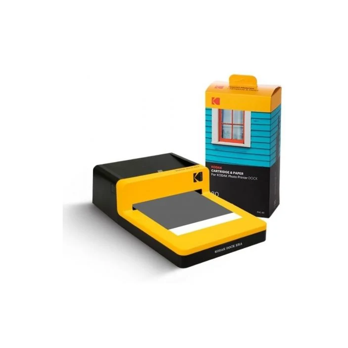 Kodak PHC-80 - Cartucho Todo en Uno con Papel Fotográfico, 4x6" / 10x15 cm, 80 Hojas, para Impresoras Dock PD450, PD460, PD480, KD600 1