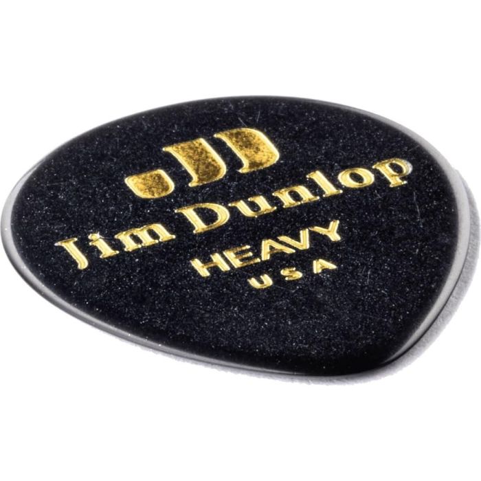 DUNLOP Púas Genuine Celluloid Teardrop Negra - Heavy Pack 12 Unidades 2 DUNLOP Púas Genuine Celluloid Teardrop Negra - Heavy Pack 12 Unidades 2