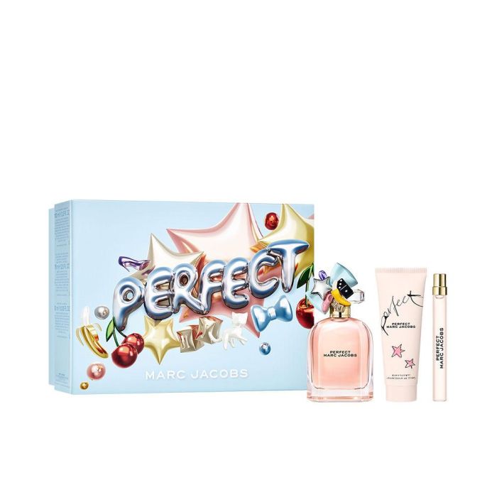 Marc Jacobs Perfect Estuche 3 piezas - Fragancia para Mujer - Eau de Parfum, Loción Corporal y Vaporizador