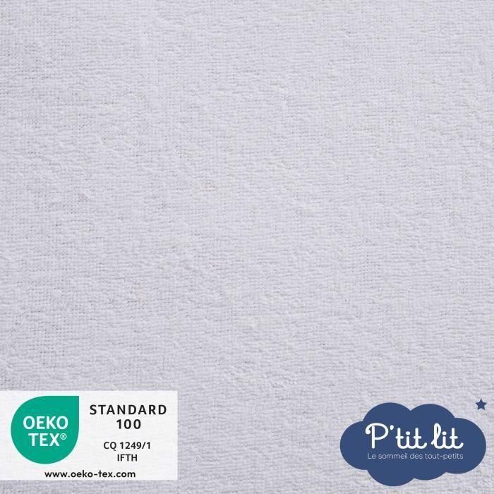 Juego de 2 protectores de colchón para bebé antiácaros - 60x120 cm - Alese impermeable - Lazo 100% algodón - Absorbente 3 Juego de 2 protectores de colchón para bebé antiácaros - 60x120 cm - Alese impermeable - Lazo 100% algodón - Absorbente 3