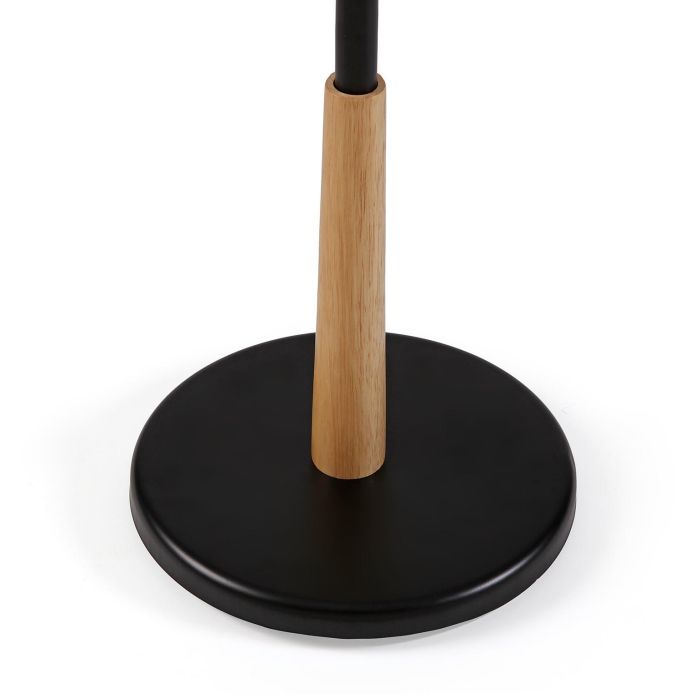 Perchero Negro Con Detalles En Madera Versa 179CM 3 Perchero Negro Con Detalles En Madera Versa 179CM 3