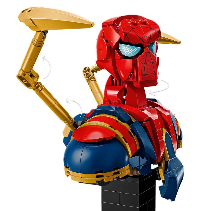 Busto De Iron Spider-Man 76326 Lego Marvel 2 Busto De Iron Spider-Man 76326 Lego Marvel 2