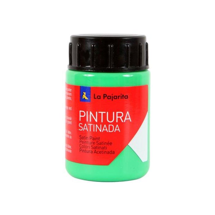 La Pajarita Pintura Témpera Escolar Satinada Verde Césped Bote 35 mL L-38