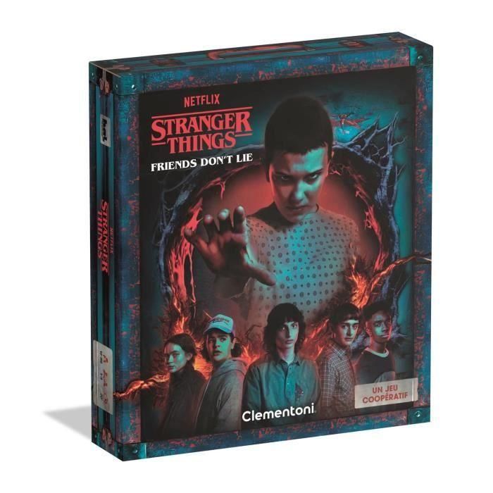 Clementoni CLE8005125529704 Juego de mesa Stranger Things - Los amigos nunca mienten