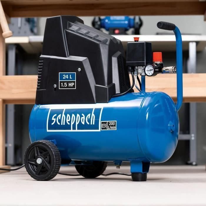 Compresor de Scheppach - 24L - 1100W - HC30OX 4 Compresor de Scheppach - 24L - 1100W - HC30OX 4