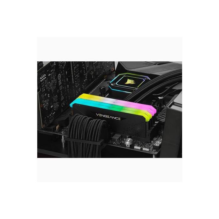Corsair CMG16GX4M1E3200C16 Memoria RAM 16GB DDR4 3200MHz CL16 Vengeance RGB para PC Intel y AMD Retail 4