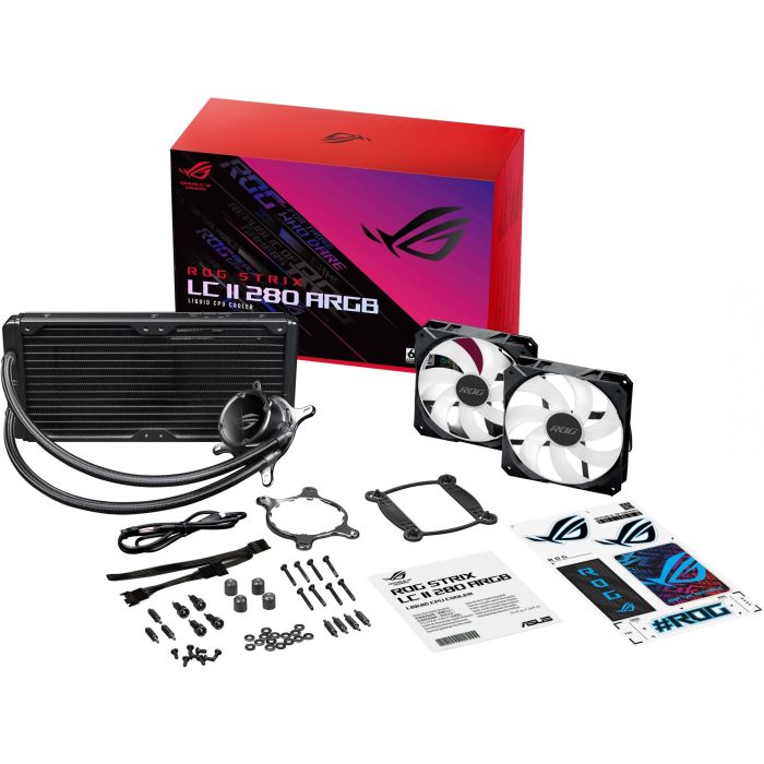 ASUS ROG STRIX LC II 280 ARGB - Sistema de refrigeración líquida todo en uno, 14 cm, Negro, 90RC00C1-M0UAY1 4