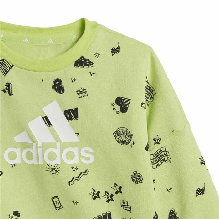 Chándal Infantil Adidas I Bluv Q3 Cset Verde 0 Chándal Infantil Adidas I Bluv Q3 Cset Verde 0