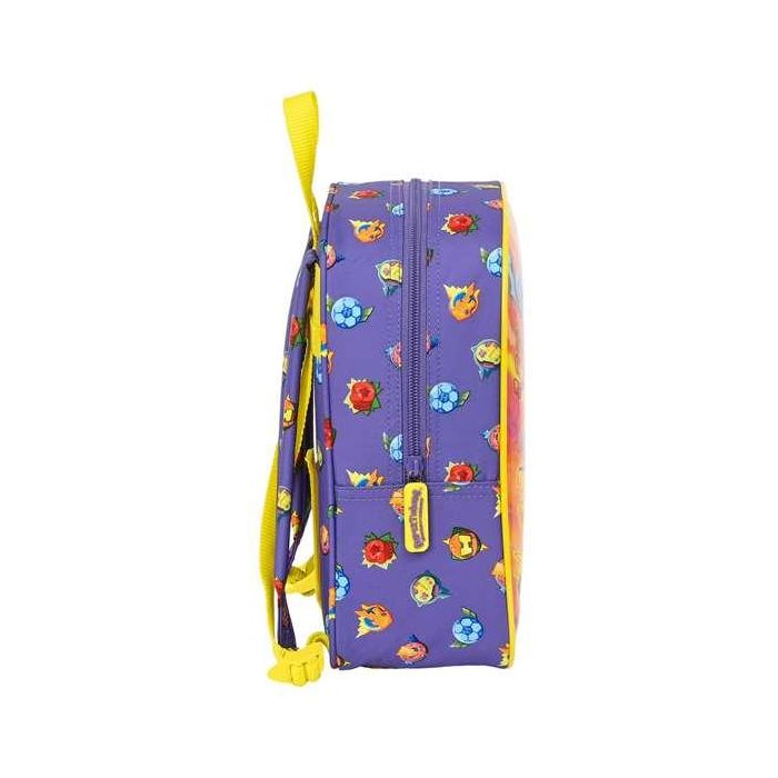 Mochila Escolar SuperThings Guardians of Kazoom Amarillo Morado 22 x 27 x 10 cm 2