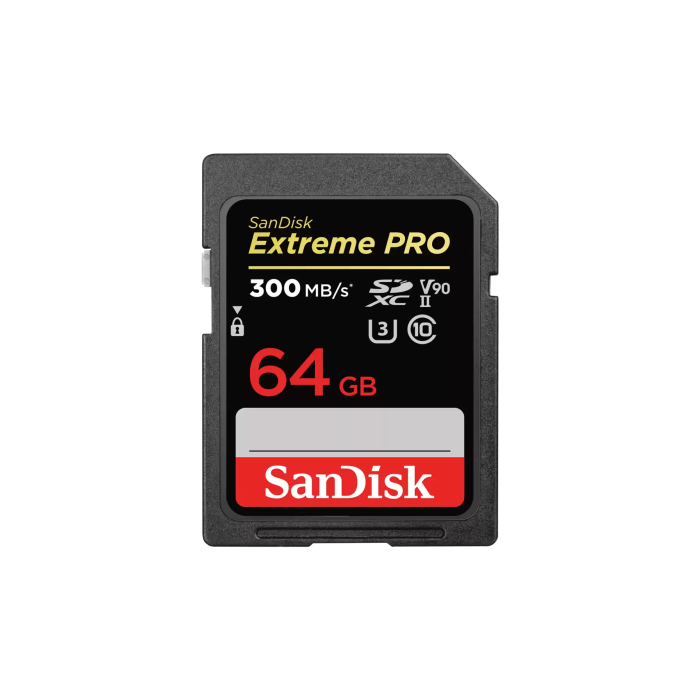 SanDisk Extreme PRO 64 GB SDXC UHS-II Clase 10 SanDisk Extreme PRO 64 GB SDXC UHS-II Clase 10