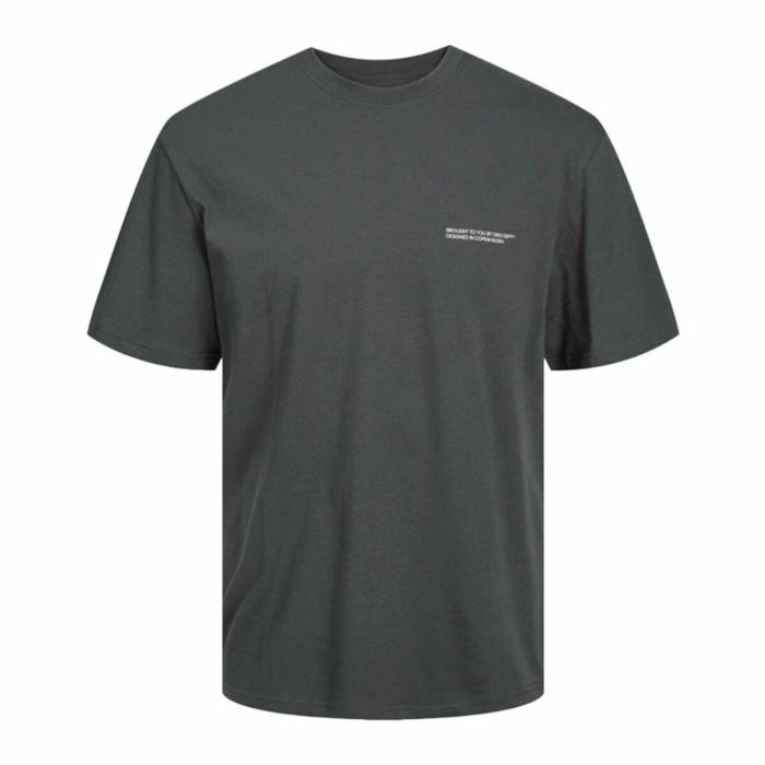 Camiseta de Manga Corta Hombre Jack & Jones Jorvesterbro Gris oscuro 0 Camiseta de Manga Corta Hombre Jack & Jones Jorvesterbro Gris oscuro 0
