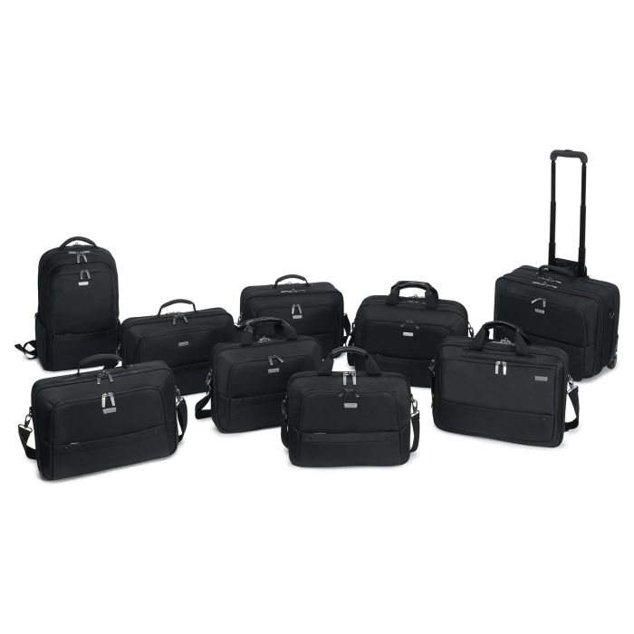 DICOTA Eco Backpack SELECT Mochila para portátil de 17.3 pulgadas, compartimento para portátil, hecha con materiales reciclados, unisex, negro 3