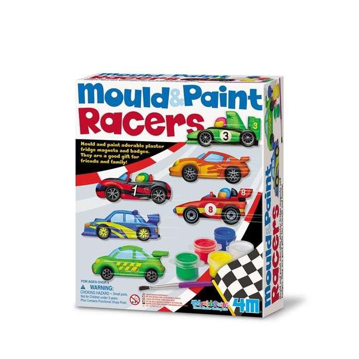 Hape Kit Moldea y Pinta Camiones y Coches de Carreras para Niños 5+ Años Hape Kit Moldea y Pinta Camiones y Coches de Carreras para Niños 5+ Años
