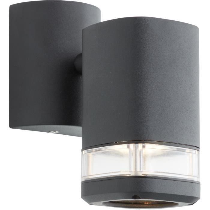 Brilliant Jandy BRI4004353346965 Aplique de Pared Exterior Negro GU10 con Potencia Máxima 18W (Bombilla No Incluida) 0 Brilliant Jandy BRI4004353346965 Aplique de Pared Exterior Negro GU10 con Potencia Máxima 18W (Bombilla No Incluida) 0