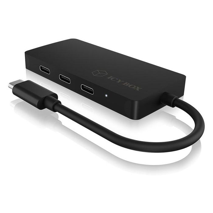 USB-C HUB 4Port ICY BOX 4xUSB-C 1xPower Delivery 100W passiv Black 2