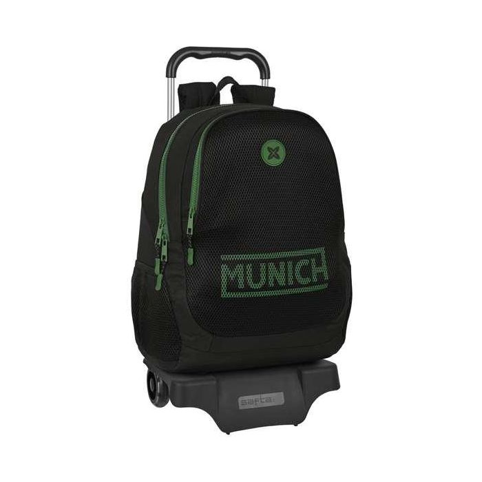 Mochila Escolar con Ruedas Munich Caviar Negro 32 x 44 x 16 cm Mochila Escolar con Ruedas Munich Caviar Negro 32 x 44 x 16 cm