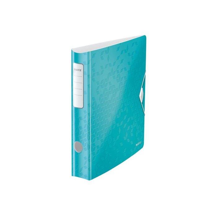 Archivador Palanca Leitz Wow Active A4 180º 50Mm Turquesa Metalizado 5 unidades