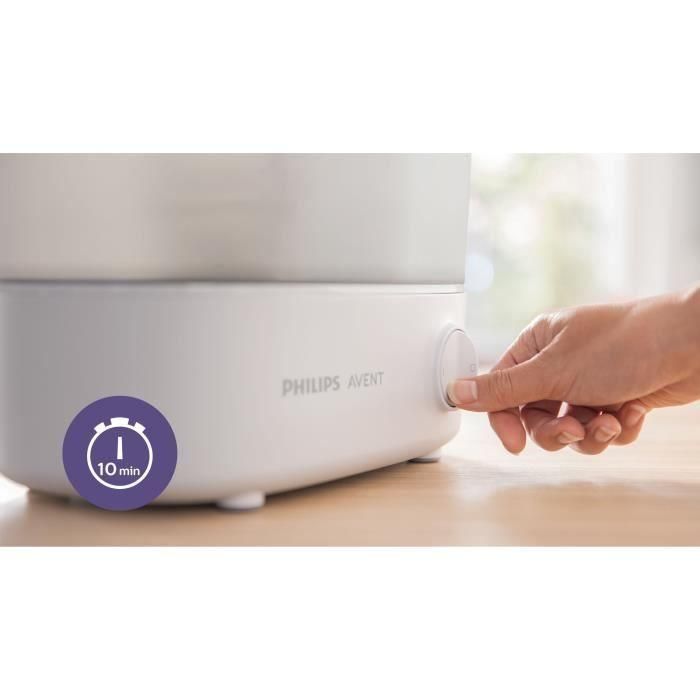 PHILIPS AVENT SCF291 / 00 Esterilizador electrónico 4 en 1 + Cesto para platos - Blanco 5 PHILIPS AVENT SCF291 / 00 Esterilizador electrónico 4 en 1 + Cesto para platos - Blanco 5