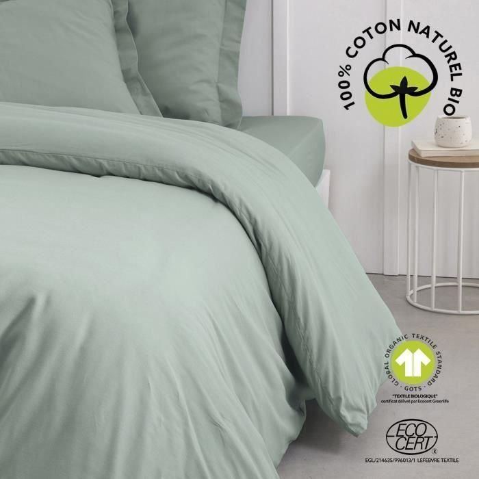Today TOD3574643513076 Juego de Cama de Algodón Orgánico, 240x260 cm, Certificado GOTS y Oeko-Tex