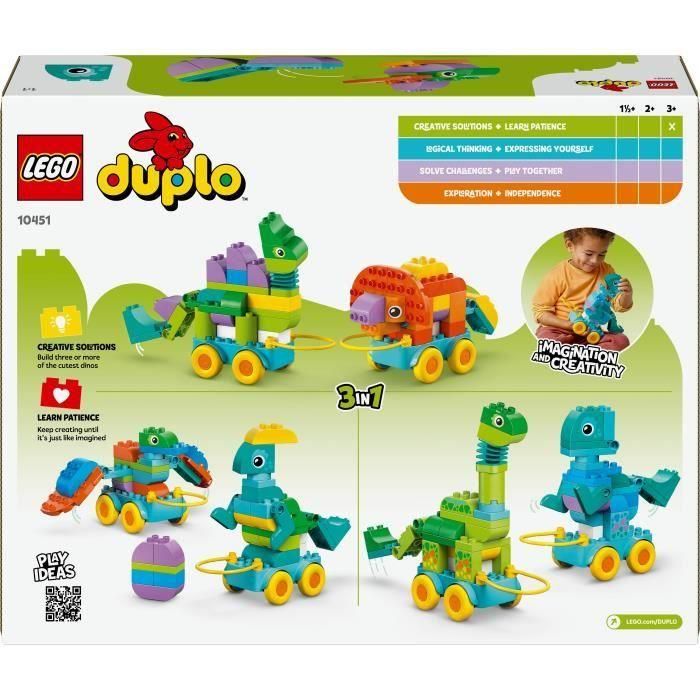 Dinosaurio Sobre Ruedas 3 En 1 10451 Lego Duplo 3