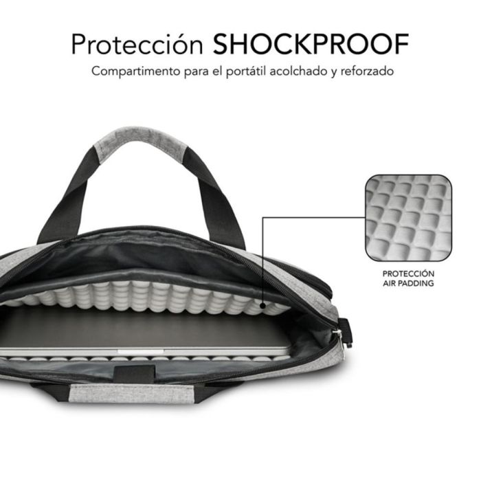 SUBBLIM vAir Padding Laptop bag 15,6" Grey 2 SUBBLIM vAir Padding Laptop bag 15,6" Grey 2