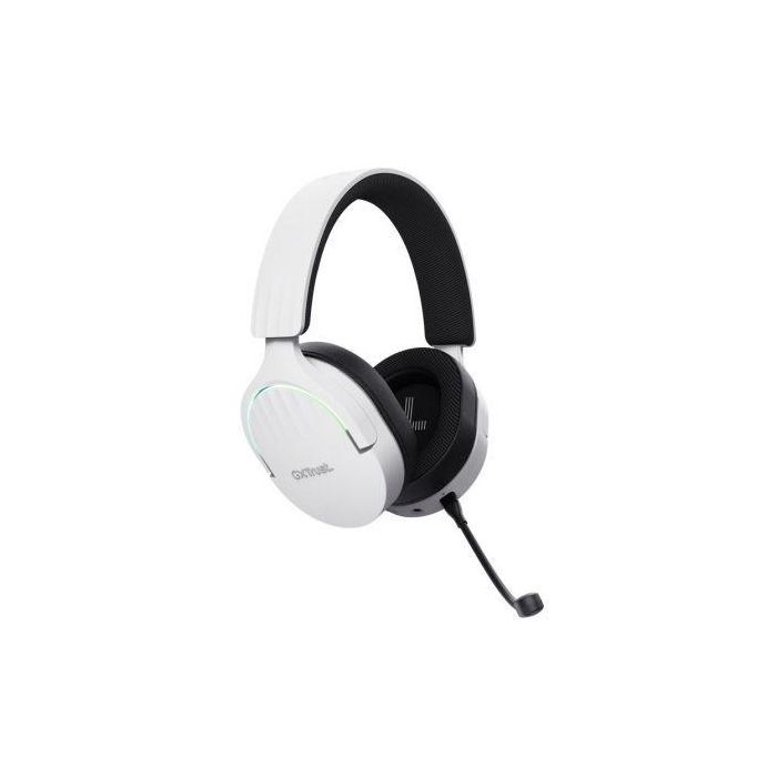 Trust Gaming GXT 491 Fayzo Auriculares Gaming Inalámbricos Dual 2.4GHz USB Bluetooth Micrófono Sonido 7.1 Virtual Jack 3.5mm Blancos 3