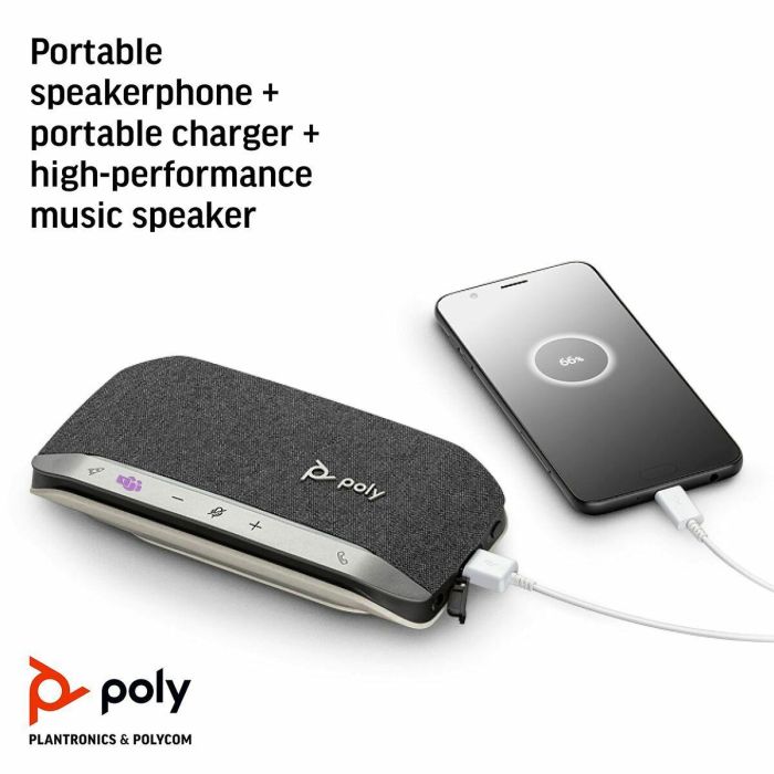 Poly 7F0J8AA Altavoz Portátil para Conferencias Sync 20-M USB-Bluetooth Certificado Microsoft Teams Batería 20h Negro 11 Poly 7F0J8AA Altavoz Portátil para Conferencias Sync 20-M USB-Bluetooth Certificado Microsoft Teams Batería 20h Negro 11