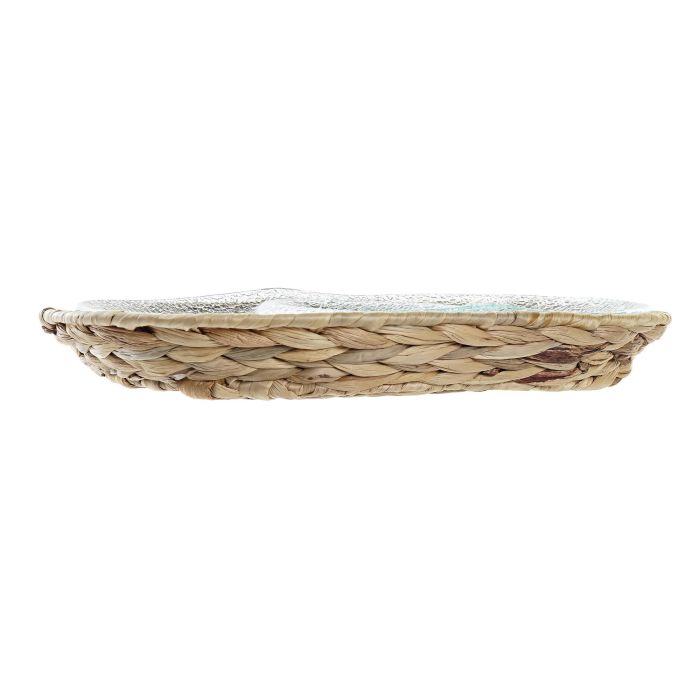 Bandeja Basicos DKD Home Decor Transparente Natural 25 x 4 x 38 cm 1