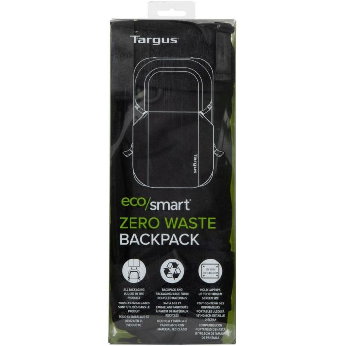Mochila para Portátil y Tablet Targus Zero Waste Negro 11