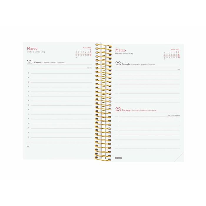 Agenda Finocam DESIGN COLLECTION 11,7 x 18,1 cm 2025 Floral 2