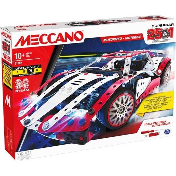 Vehículo MECCANO para construir modelos Supercar 25