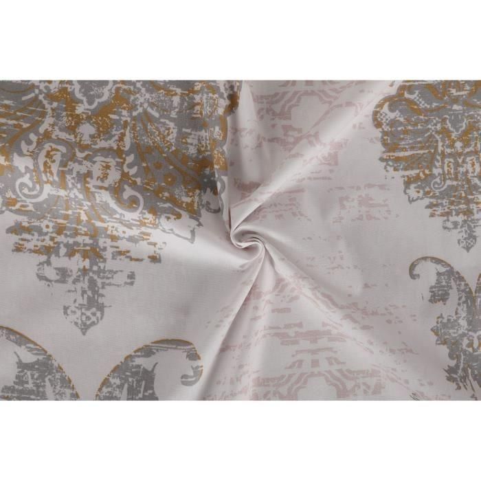 ASI8683342462983 - Juego de cama: 1 funda nórdica 220x240 cm + 2 fundas de almohada 60x60 cm - 100% algodón reforzado - Marrón 4