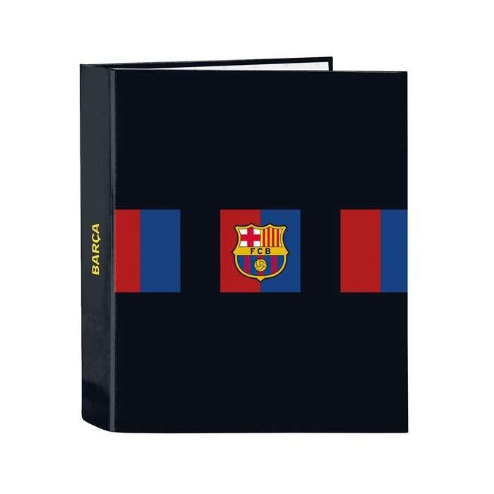 Carpeta de anillas F.C. Barcelona Granate Azul marino A4 27 x 33 x 6 cm Carpeta de anillas F.C. Barcelona Granate Azul marino A4 27 x 33 x 6 cm