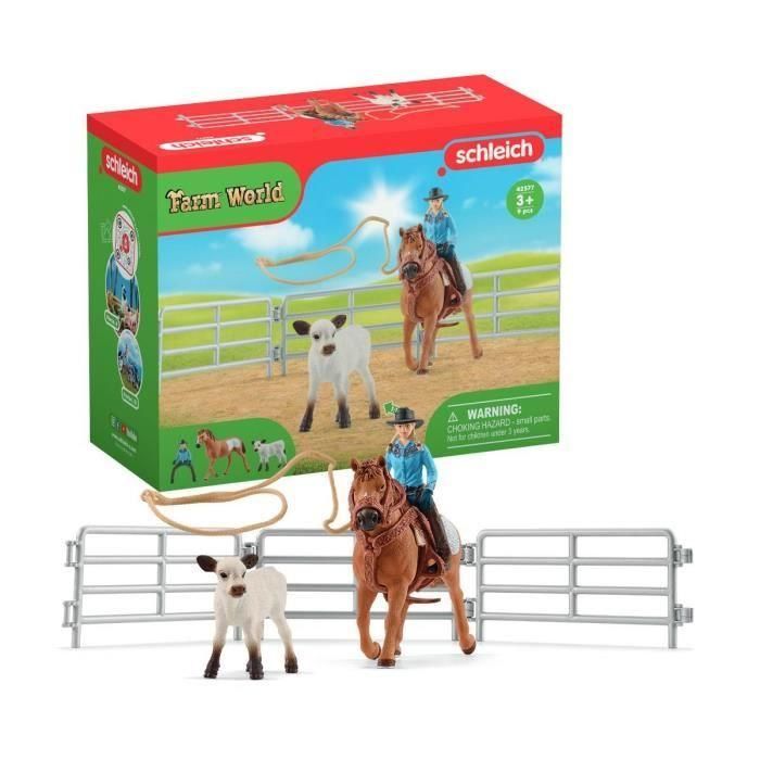 Schleich - Cowboy Team y sus Lassos - 42577 - Rango mundial agrícola Schleich - Cowboy Team y sus Lassos - 42577 - Rango mundial agrícola