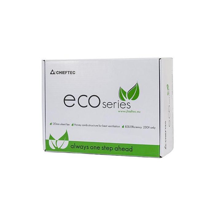 Chieftec GPE-500S ECO Serie Fuente de Alimentación 500W, No Modular, ATX 2.3, Negro 1