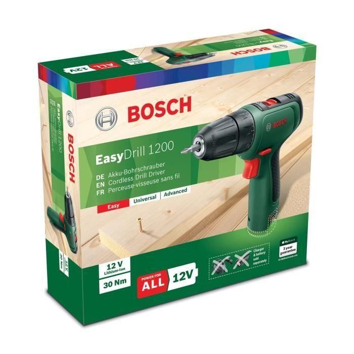 Taladro inalámbrico BOSCH - Solo herramienta EasyDrill 1200 1 Taladro inalámbrico BOSCH - Solo herramienta EasyDrill 1200 1