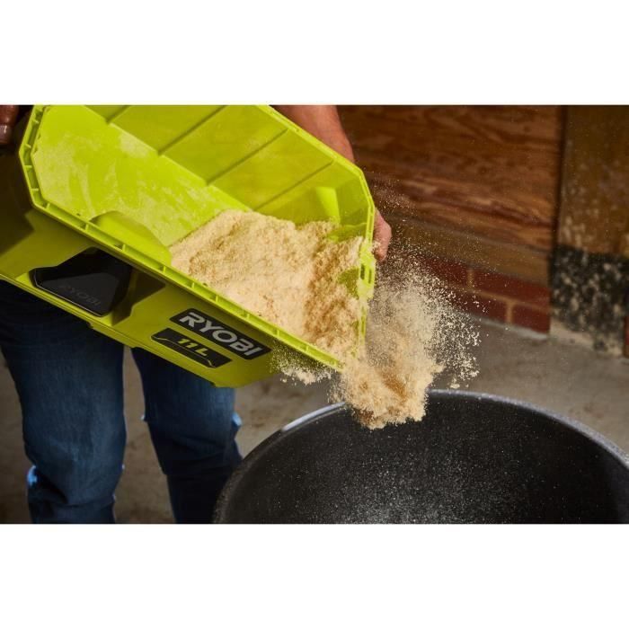 Aspirador de taller RYOBI RV1811-0 18V - 1500l/min - Colector de 11 L - Filtro HEPA H12 - Adaptador, boquilla para rincones y boquilla embudo 5 Aspirador de taller RYOBI RV1811-0 18V - 1500l/min - Colector de 11 L - Filtro HEPA H12 - Adaptador, boquilla para rincones y boquilla embudo 5