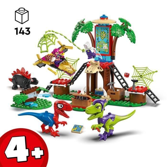 LEGO 11200 Spidey y Gobby: Batalla de Raptores – Set de Construcción Casa del Árbol Marvel Spidey y su Superequipo con Minifiguras y Dinosaurios 1