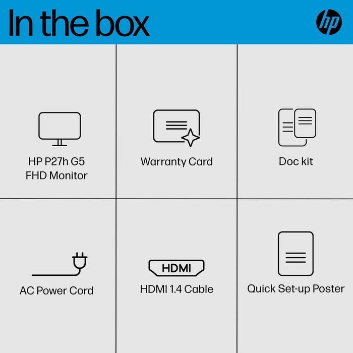 HP P27h G5 Monitor de 27 pulgadas FHD con Audio Integrado para Productividad Diaria 14 HP P27h G5 Monitor de 27 pulgadas FHD con Audio Integrado para Productividad Diaria 14