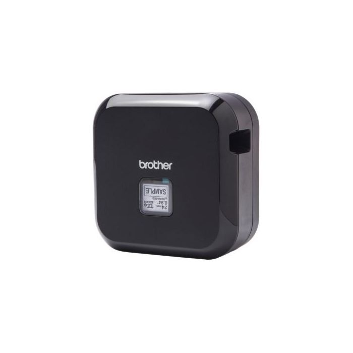 Brother Rotuladora PT-P710BT Cube Negro, Conexión Bluetooth y USB, Anchos de Cinta 3.5-24mm, Impresión de Códigos de Barras 1