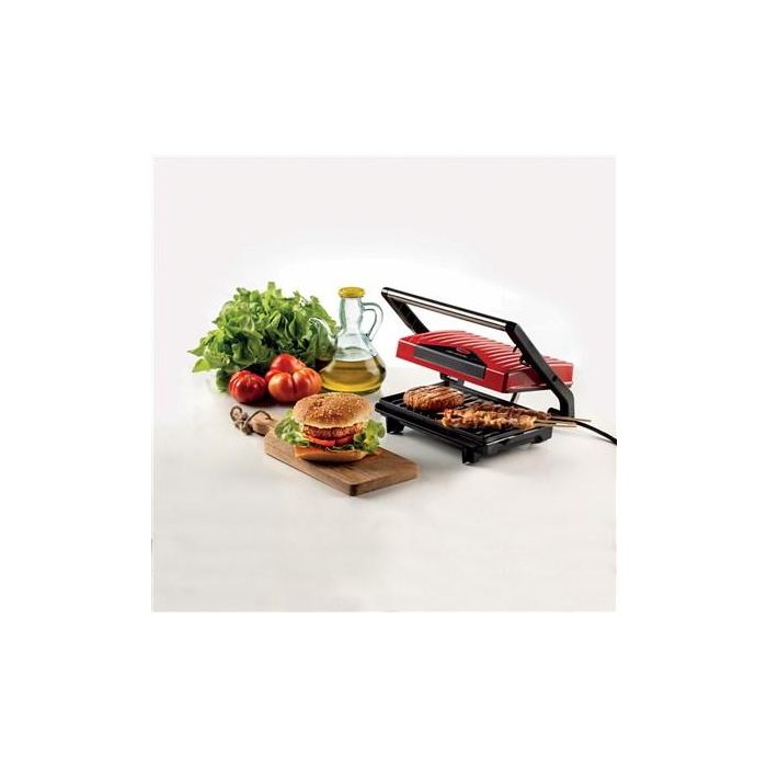 Ariete 1929 Grill Eléctrico Slim Panini Grill - Plancha Superior Basculante, Placas Antideslizantes 3 Ariete 1929 Grill Eléctrico Slim Panini Grill - Plancha Superior Basculante, Placas Antideslizantes 3