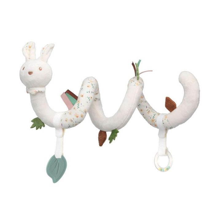 KioKids Peluche Conejo Espiral para Cochecito y Cuna - 0+ meses - Color Blanco - Material Poliéster - Lavado a 30º 1 KioKids Peluche Conejo Espiral para Cochecito y Cuna - 0+ meses - Color Blanco - Material Poliéster - Lavado a 30º 1