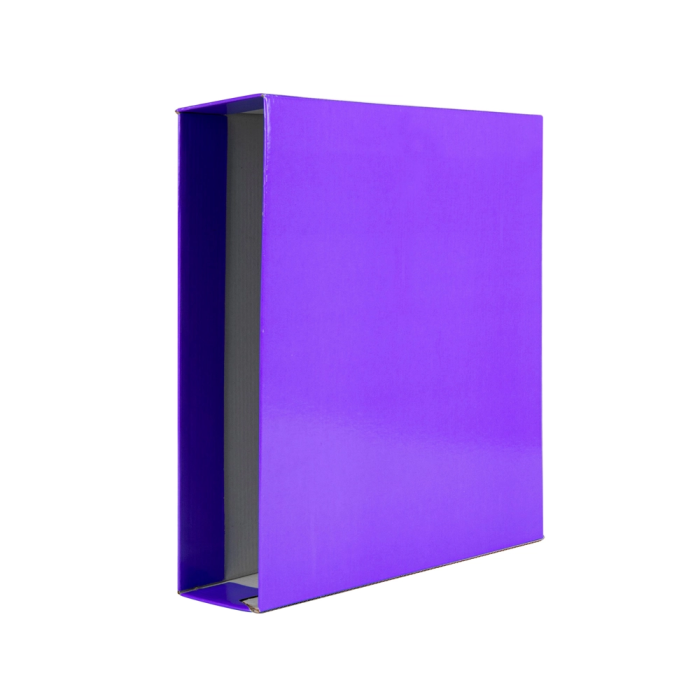 Liderpapel Archivador de Palanca Carton Folio Lomo 75 mm Lila 1