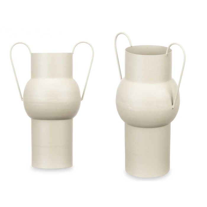 Jarron Acero Abombado Crema Pastel Med Giftdecor 22X32CM (6 Unidades) Jarron Acero Abombado Crema Pastel Med Giftdecor 22X32CM (6 Unidades)