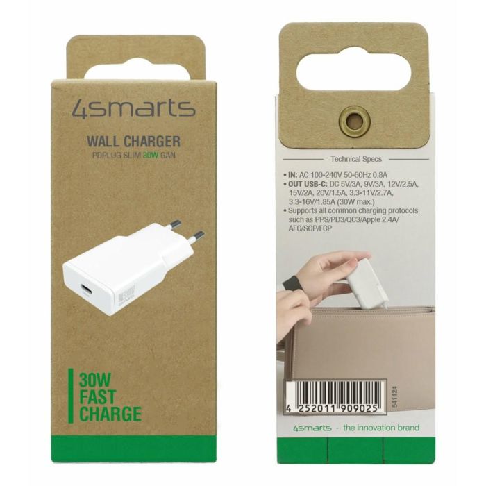 4smarts Netzladegert PDPlug Slim 30W GaN 1C. wei 4 4smarts Netzladegert PDPlug Slim 30W GaN 1C. wei 4